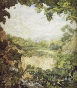 Stream in the Mountains Artwork by Nikolai Krymov