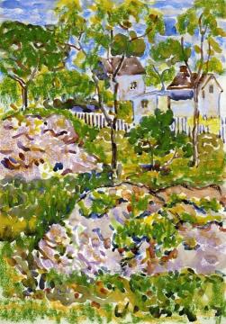 Farmhouse In New England Artwork by Maurice Prendergast