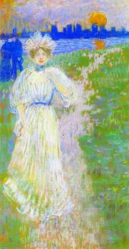 Sunset, Boston Artwork by Maurice Prendergast