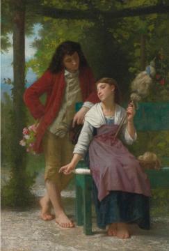 Before The Engagement Artwork by Elizabeth Jane Gardner Bouguereau