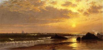 Seascape With Sunset Artwork by Alfred Thompson Bricher