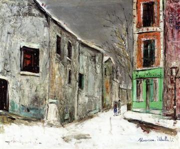 The Belle Gabrielle And The Rue Saint-vincent Artwork by Maurice Utrillo