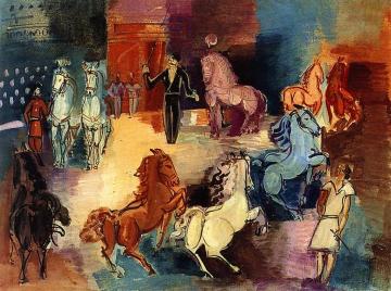 Circus, Equestrian Parade Artwork by Jean Dufy