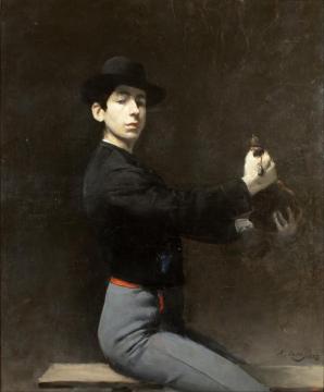 Autorretrato Con Bota Artwork by Ramon Casas i Carbó