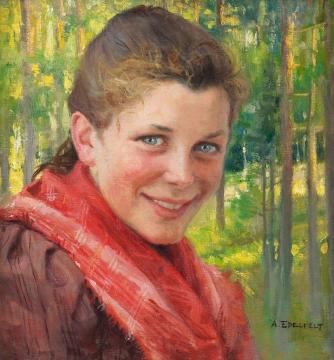 Girl From Porvoo Artwork by Albert Edelfelt