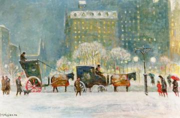 Early Evening At The Plaza Artwork by Guy Wiggins