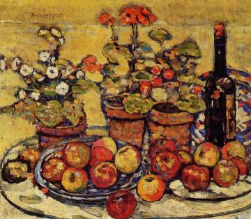 Still Life - Fruit and Flowers Artwork by Maurice Prendergast