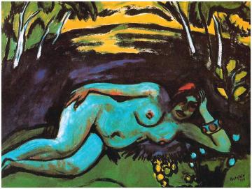 Dawn Artwork by Hermann Max Pechstein