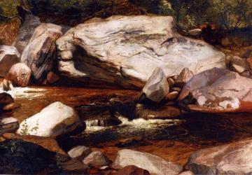 Landscape: Creek and Rocks Artwork by Asher B. Durand