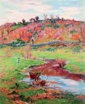 Landscape at Pont-Aven Artwork by Henry Moret