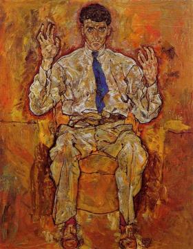 Portrait of Albert Paris von Gutersloh Artwork by Egon Schiele