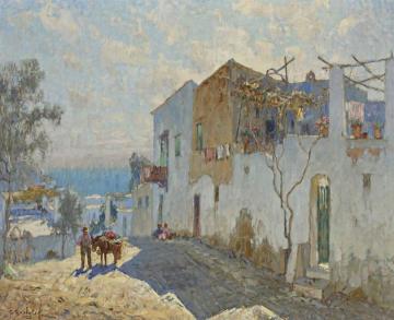 A Hot Day, Capri Artwork by Konstantin Gorbatov