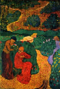 Women in the Garden: "Le canticle des Cantiques" Artwork by Edouard Vuillard