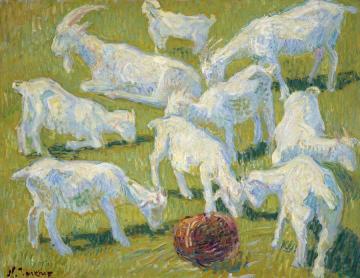 Goats in the Sunshine Artwork by Nicolas Tarkhoff