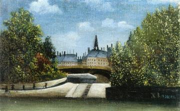 The Ile De La Cite Artwork by Henri Rousseau