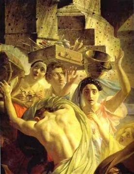 The Last Day Of Pompeii (detail 1) Artwork by Karl Pavlovich Bryullov