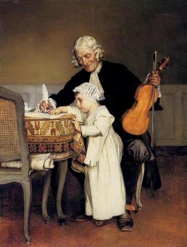 The Music Lesson Artwork by Eduard Charlemont