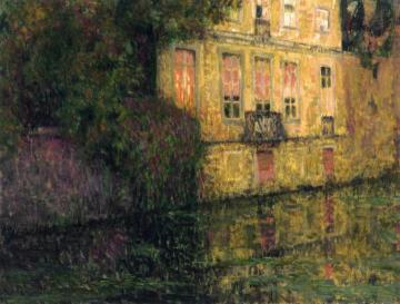 Le Quai Vert, Bruges Artwork by Henri Le Sidaner