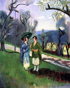 Conversation among the Olive Trees Artwork by Henri Matisse