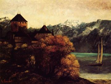 The Chateau de Chillon Artwork by Gustave Courbet