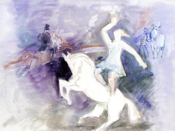 The Rider Artwork by Jean Dufy