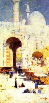 Cairo Street Artwork by Sir Arthur Streeton