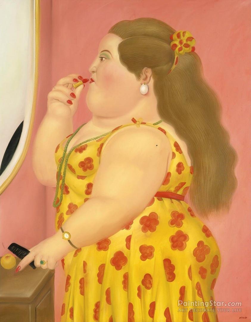 La Toilette, 1980 Artwork by Fernando Botero