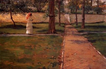 In Brooklyn Navy Yard Artwork by William Merritt Chase