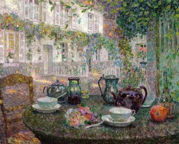The Stone Table Artwork by Henri Le Sidaner