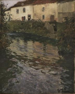 Evening in Audenarde Artwork by Fritz Thaulow