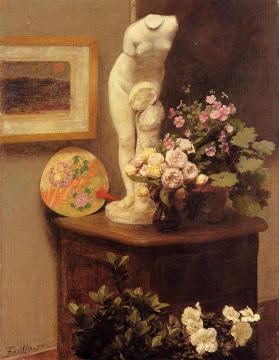 Still Life with Torso and Flowers Artwork by Henri Fantin-Latour