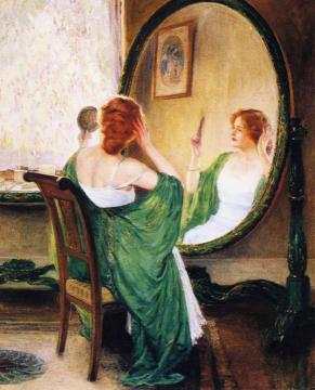 The Green Mirror Artwork by Guy Orlando Rose