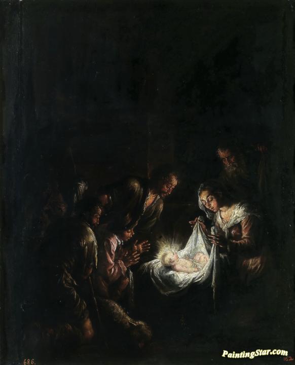 Adoration Of The Shepherds Artwork by Jacopo Bassano