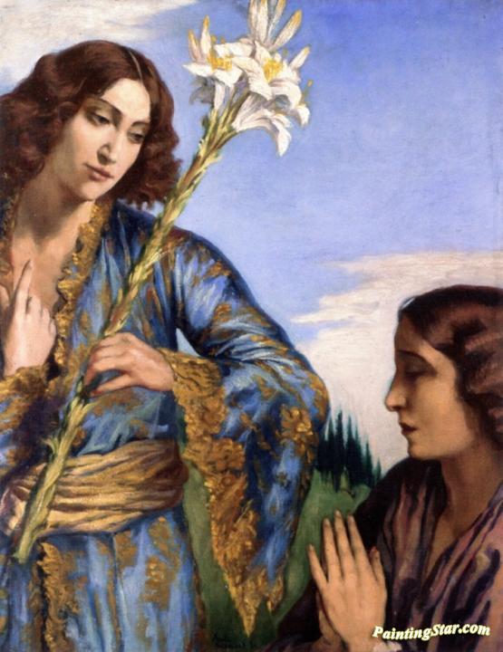 The Annunciation Artwork by Émile Bernard