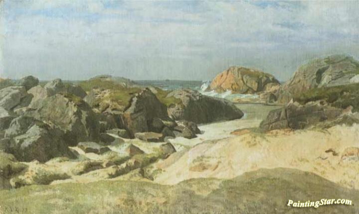 Landscape at Ogne Artwork by Kitty Kielland