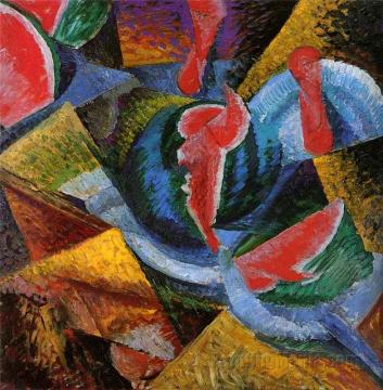 Still Life - Watermelon Artwork by Umberto Boccioni