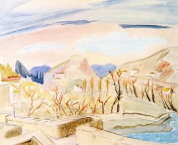 The Bridge At Le Puy Artwork by Erich Heckel