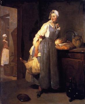The Return from Market Artwork by Jean-Baptiste-Simeon Chardin