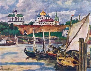Novgorod Artwork by Pyotr Konchalovsky