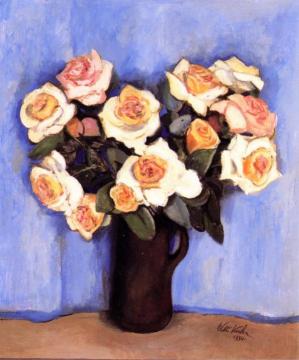 Yellow Roses Artwork by Walt Kuhn