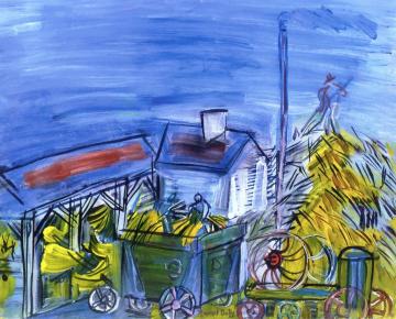 Treading under the Open Sky Artwork by Raoul Dufy