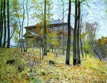 Autumn. The Manor Artwork by Isaac Ilich Levitan