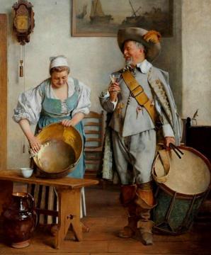 A Drink for the Drummer Artwork by Eduard Charlemont