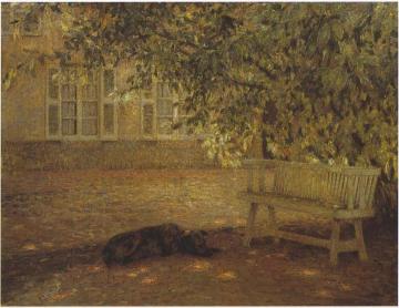 Le Banc Artwork by Henri Le Sidaner