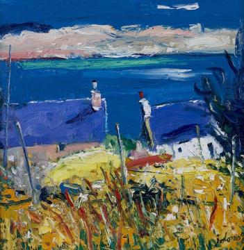 Mull from Iona Artwork by John Lowrie Morrison