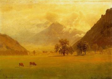 Rhone Valley Artwork by Albert Bierstadt