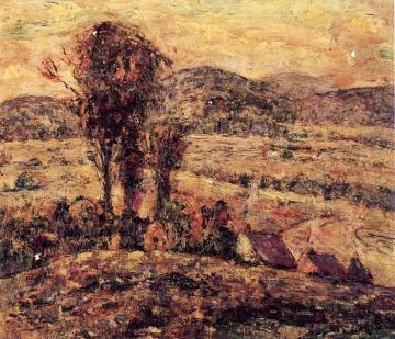 Hilly Landscape Artwork by Ernest Lawson