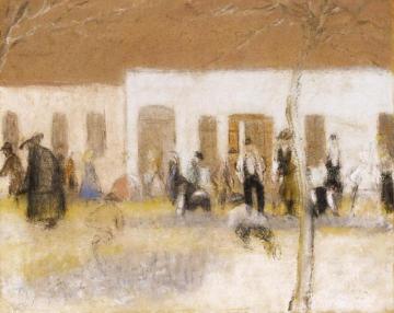 Stone-layers at Kaposvár Artwork by József Rippl-Rónai