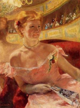 Woman in a Loge Artwork by Mary Cassatt