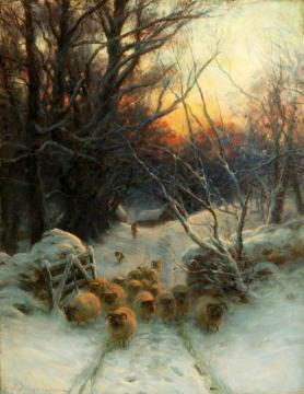 The Sun Had Closed the Winter Day Artwork by Joseph Farquharson